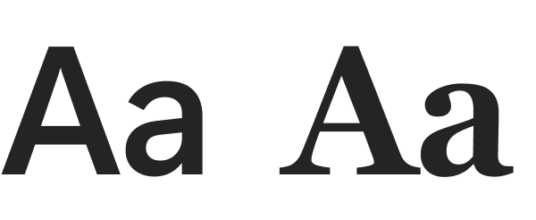 Typography ramps